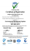 CHINA JUNENG MACHINERY (CHINA) CO., LTD. certificaten