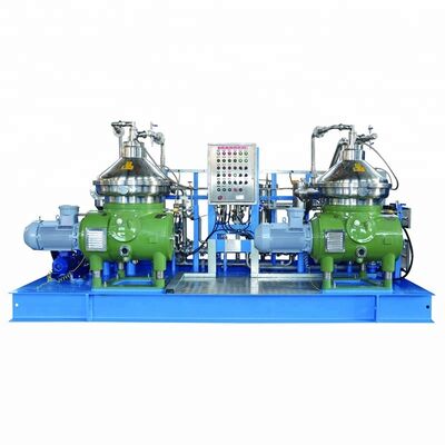 Centrifugele olie-separator met continue schijfstapel