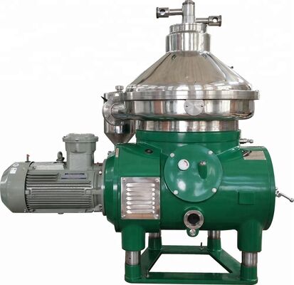 Centrifugele olie-separator met continue schijfstapel